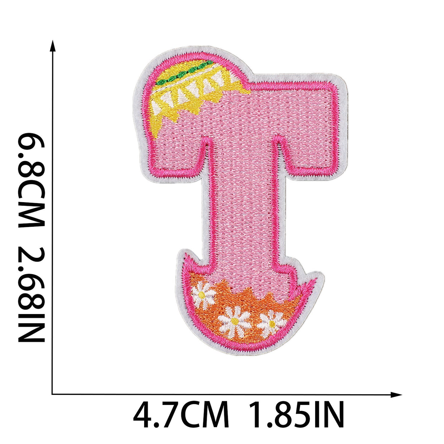 Easter Embroidered Letter Patches A-Z | Iron-On Festive Alphabet