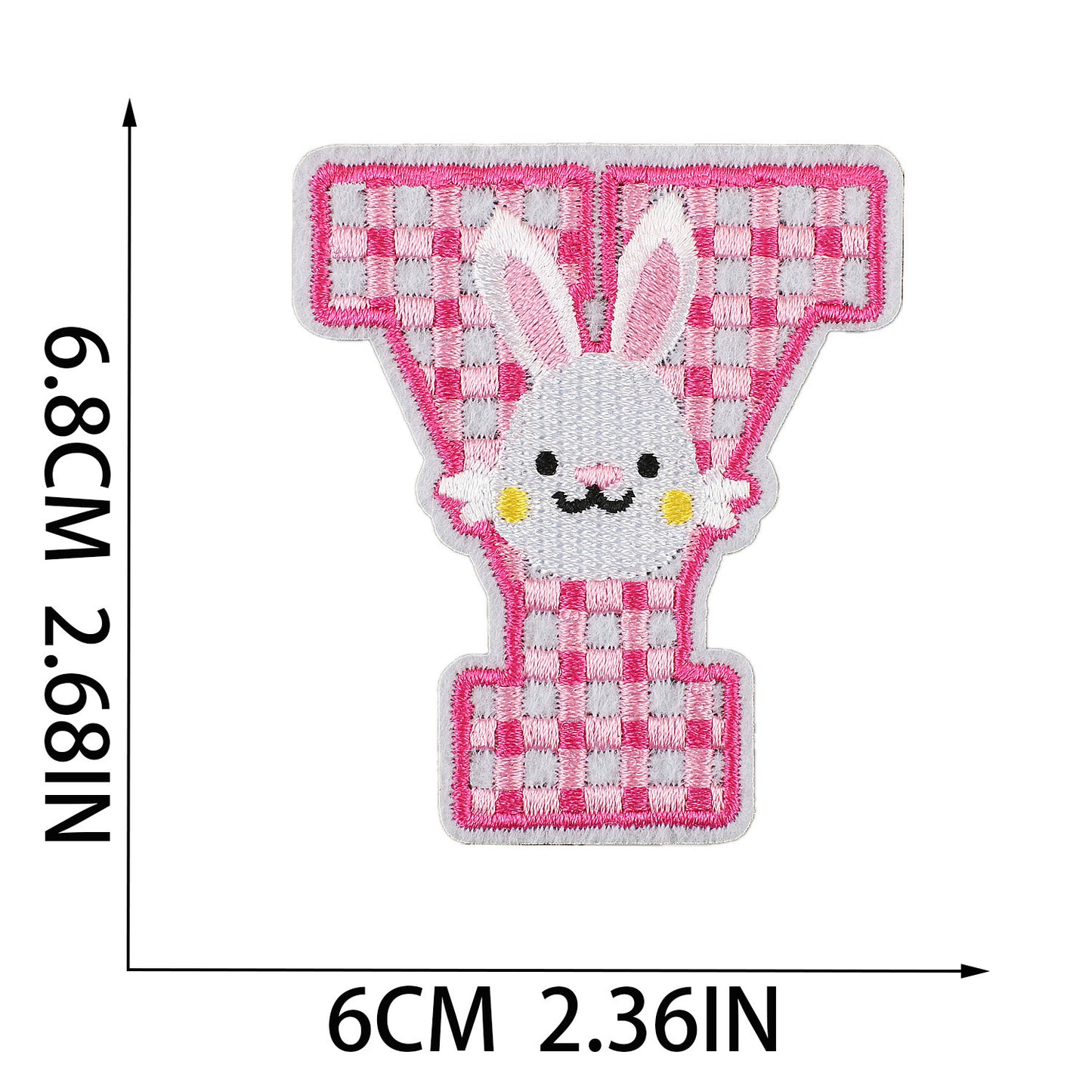 Easter Embroidered Letter Patches A-Z | Iron-On Festive Alphabet