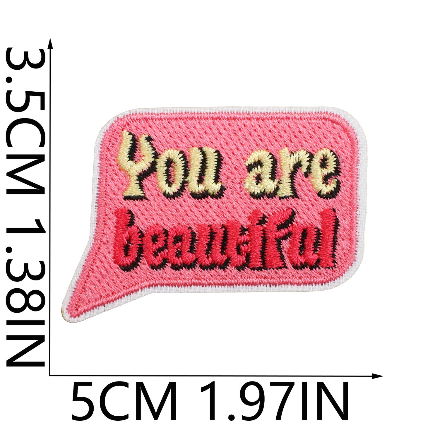 Iron-On Celebrity Inspirational Quotes Embroidery Patch Bundle Patches with Meme Quotes Witty Designs