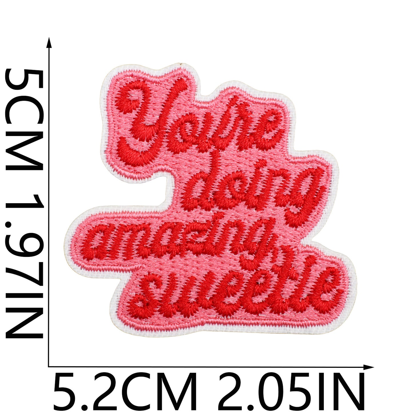 Iron-On Celebrity Inspirational Quotes Embroidery Patch Bundle Patches with Meme Quotes Witty Designs