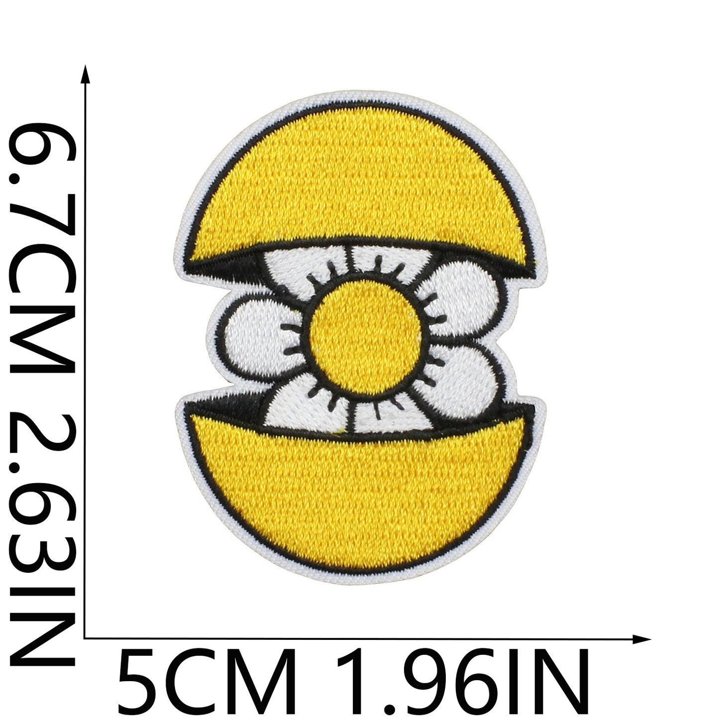 Iron-On Flower Butterfly Embroidery Patch Embroidered Badge English Letters Clothing and Bag Decoration