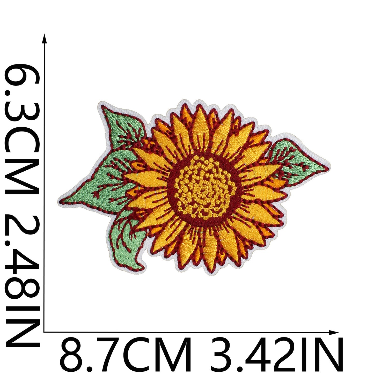 Iron-On Flower Butterfly Embroidery Patch Embroidered Badge English Letters Clothing and Bag Decoration