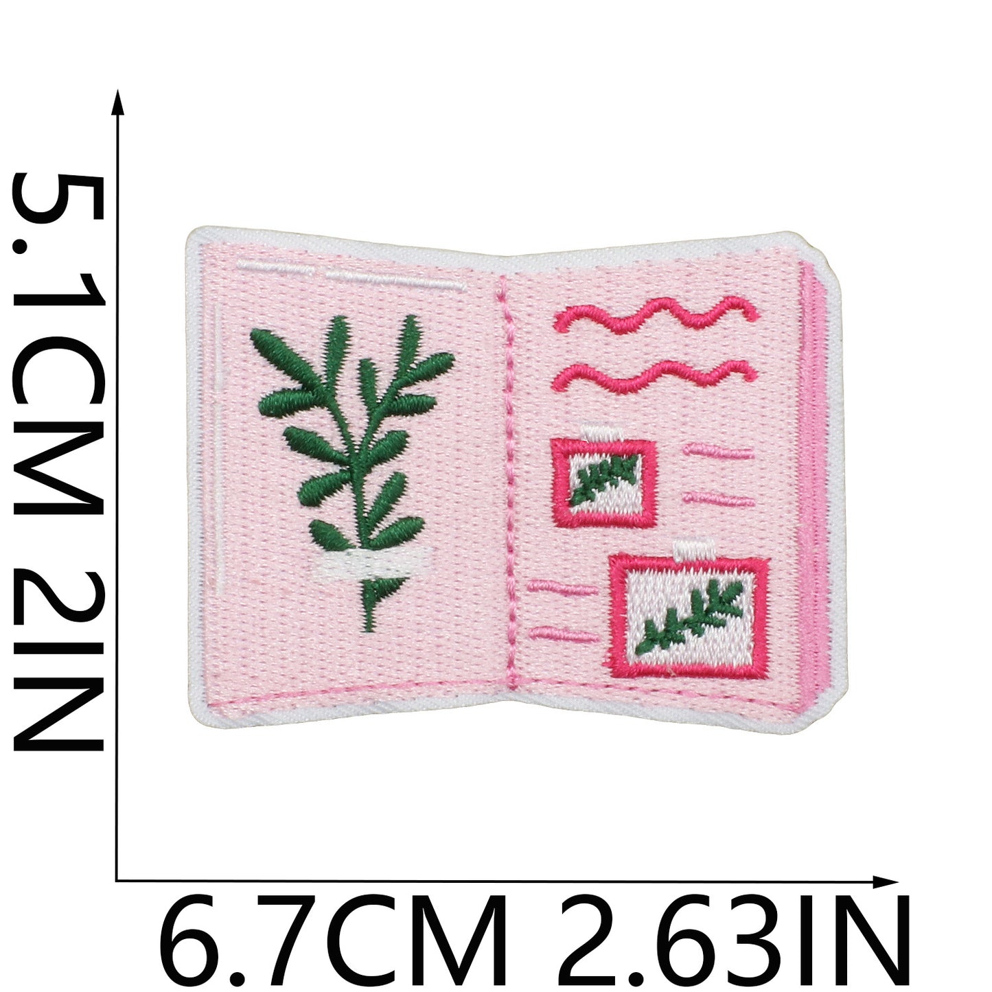 Iron-On Flower Butterfly Embroidery Patch Embroidered Badge English Letters Clothing and Bag Decoration