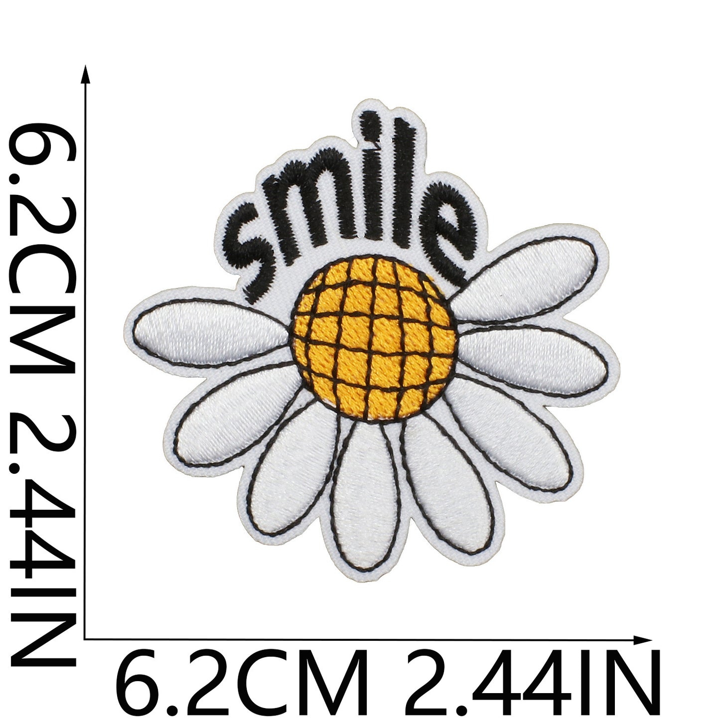 Iron-On Flower Butterfly Embroidery Patch Embroidered Badge English Letters Clothing and Bag Decoration