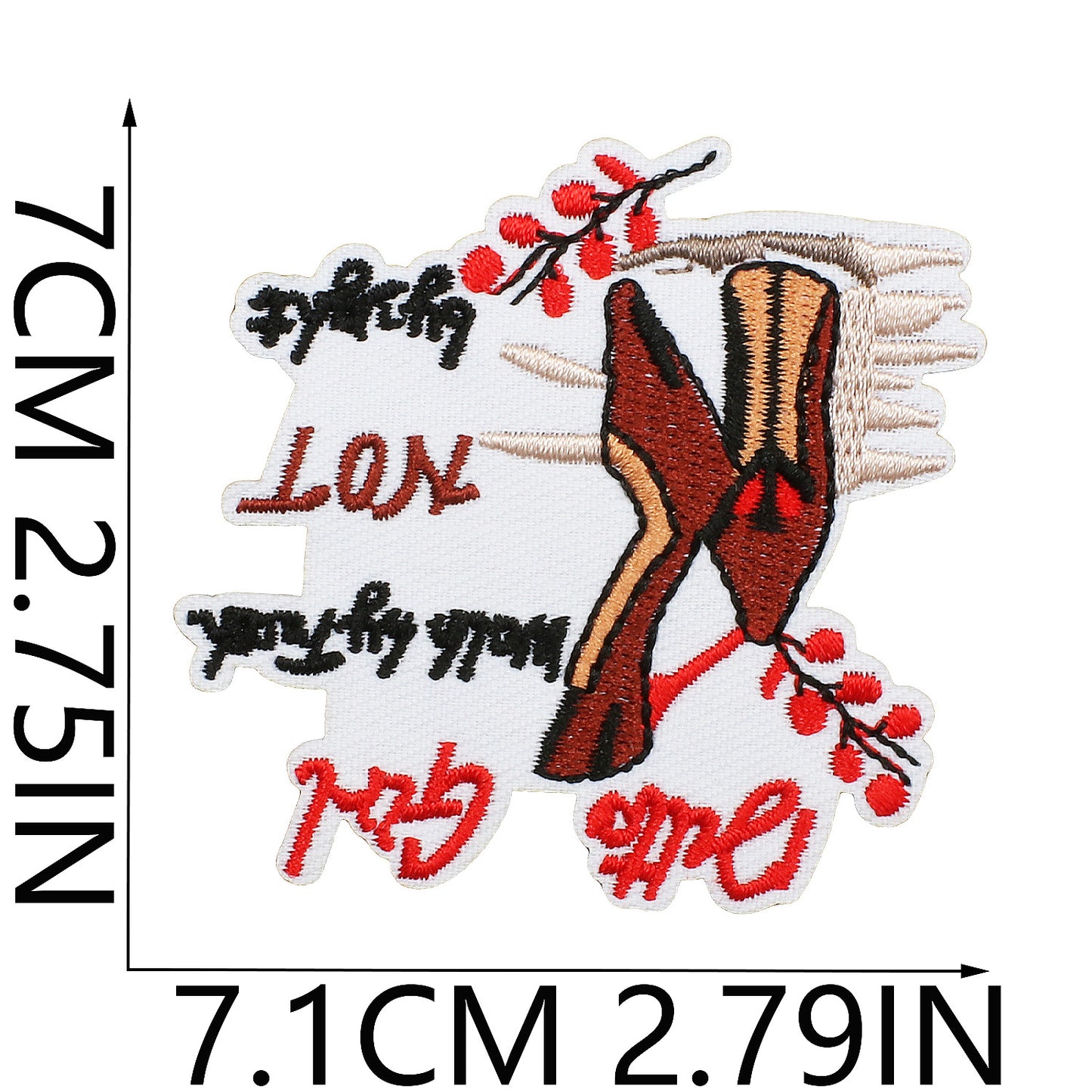 Iron-on Cute Black Girl DST Sorority Embroidered Patch