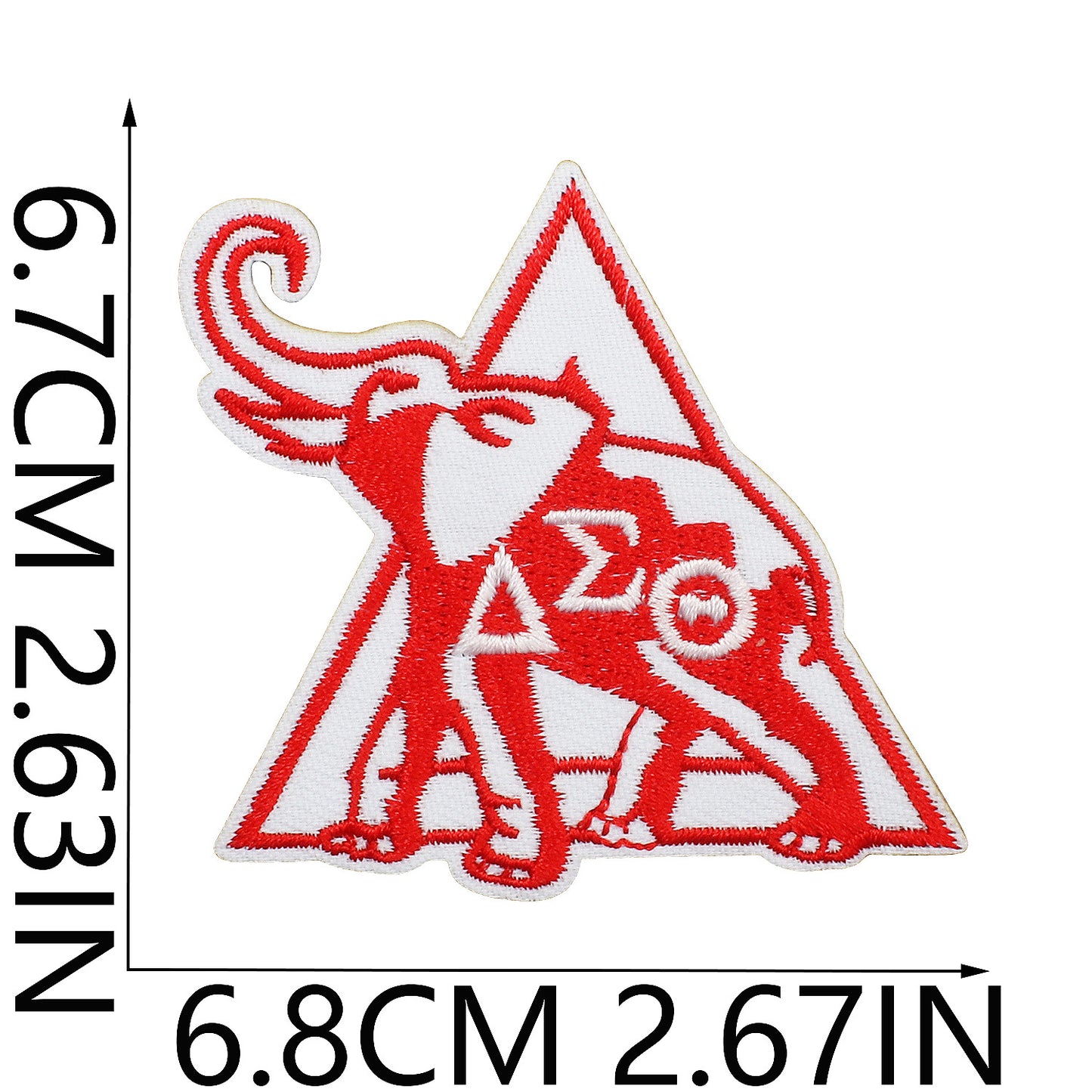 Iron-on Cute Black Girl DST Sorority Embroidered Patch