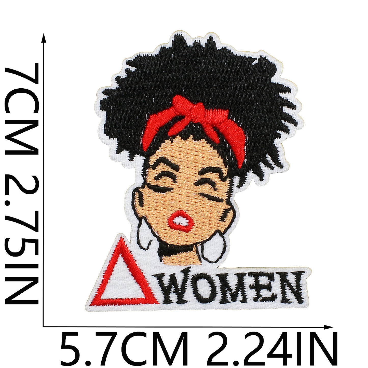 Iron-on Cute Black Girl DST Sorority Embroidered Patch