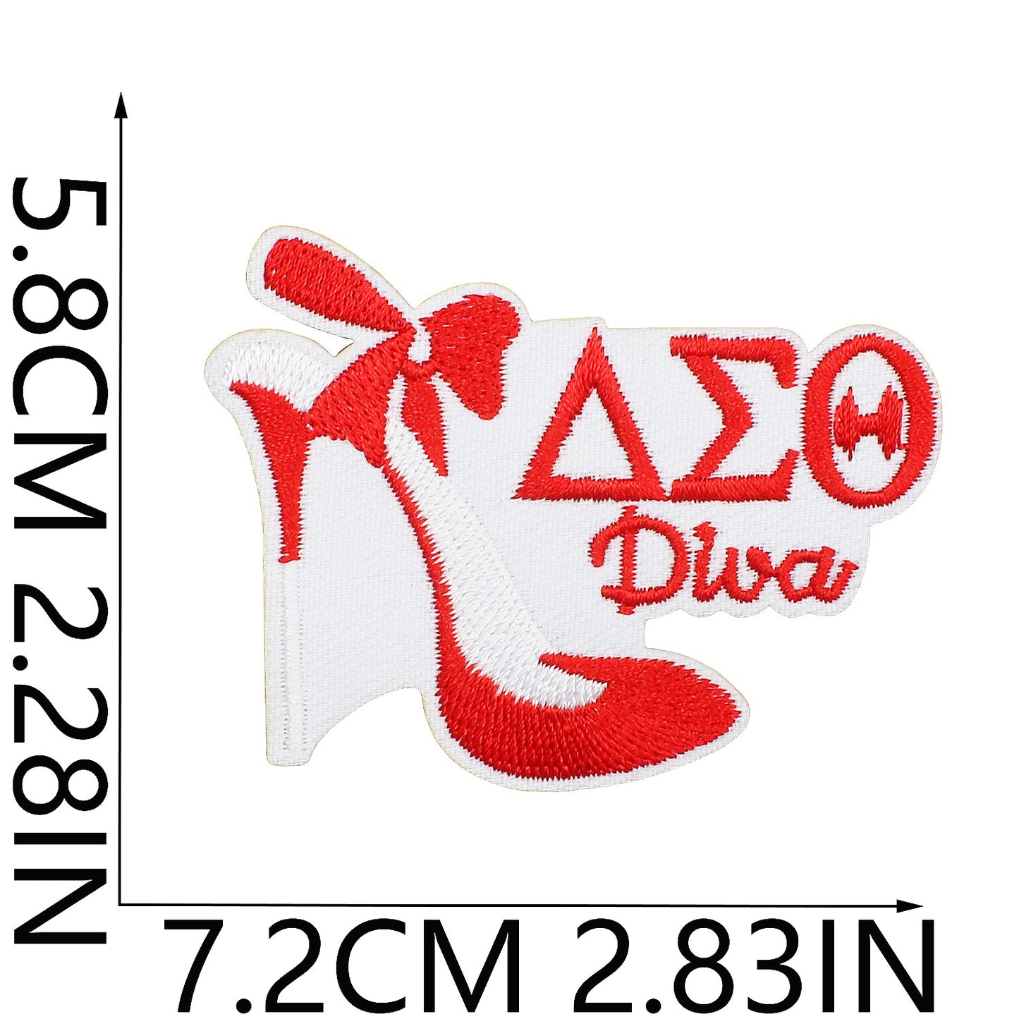 Iron-on Cute Black Girl DST Sorority Embroidered Patch