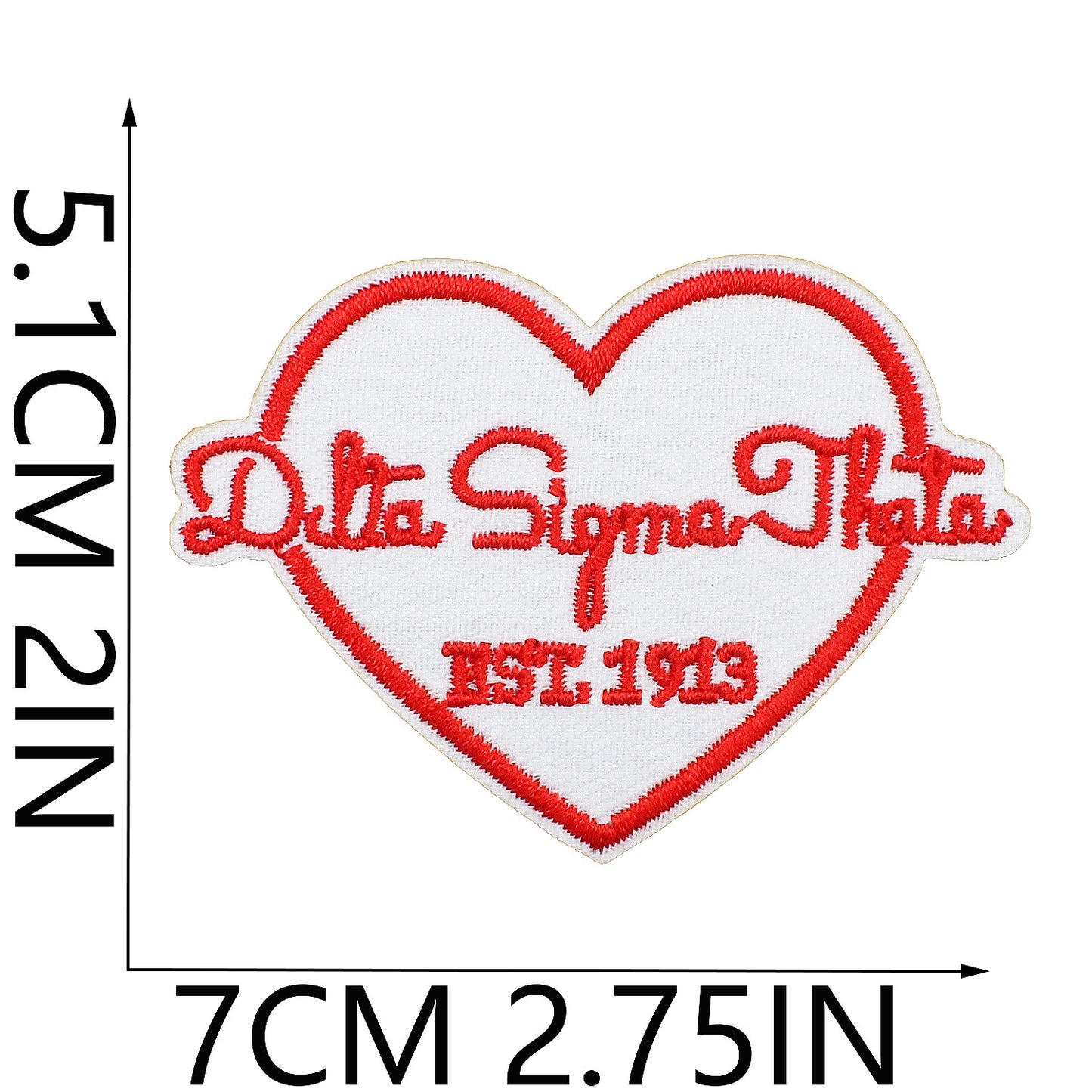 Iron-on Cute Black Girl DST Sorority Embroidered Patch