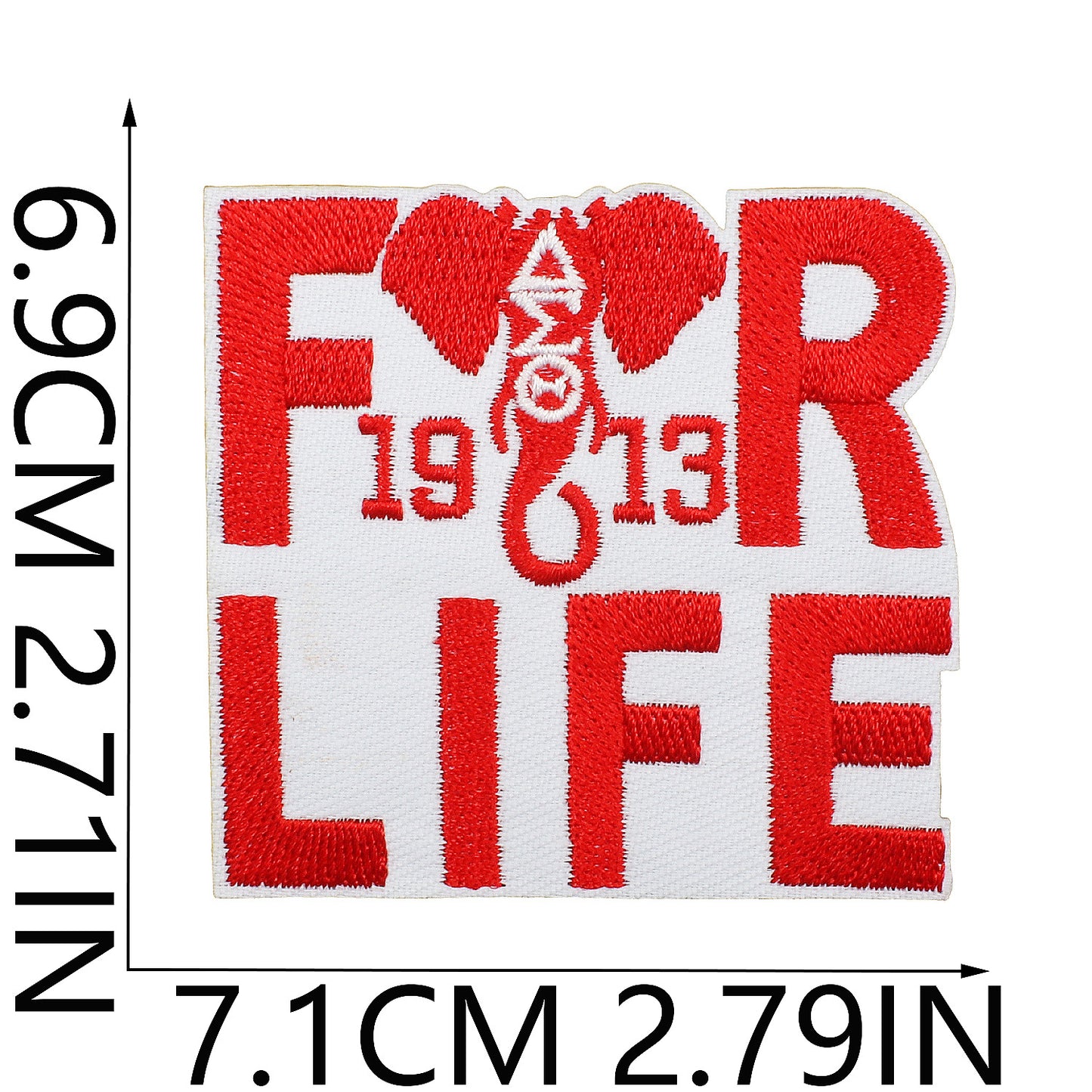 Iron-on Cute Black Girl DST Sorority Embroidered Patch