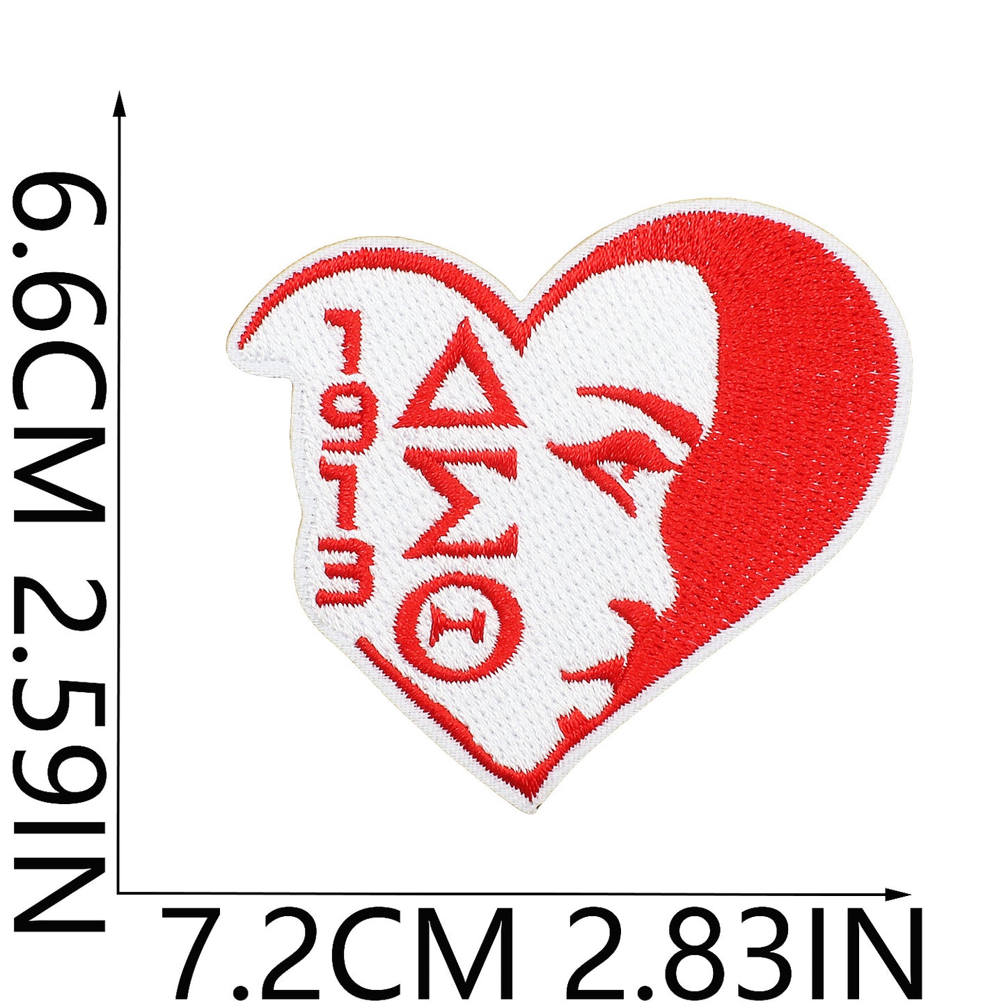Iron-on Cute Black Girl DST Sorority Embroidered Patch