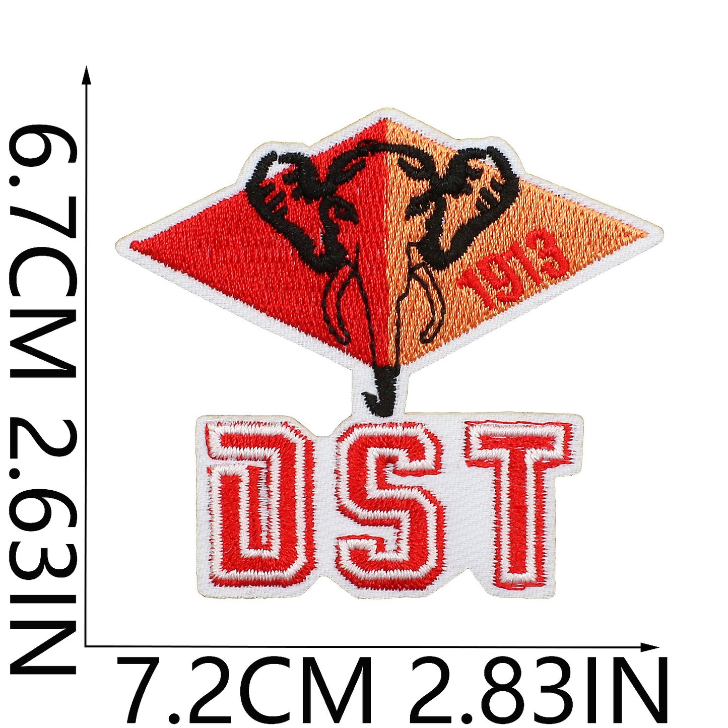 Iron-on Cute Black Girl DST Sorority Embroidered Patch