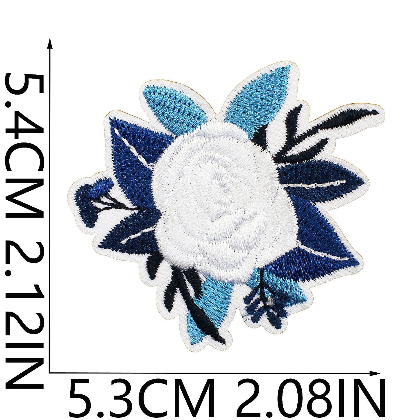 Iron-On Black Person Curly Hair Embroidery Patch Canvas Shoes Letters Computer Embroidered Badge Bag and Clothing Decoration