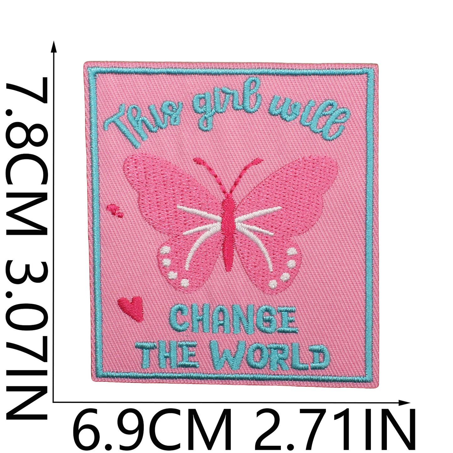 Iron-On Faith Belief Cross Embroidery Patch Love Heart Letters Computer Embroidered Badge Clothing Decoration