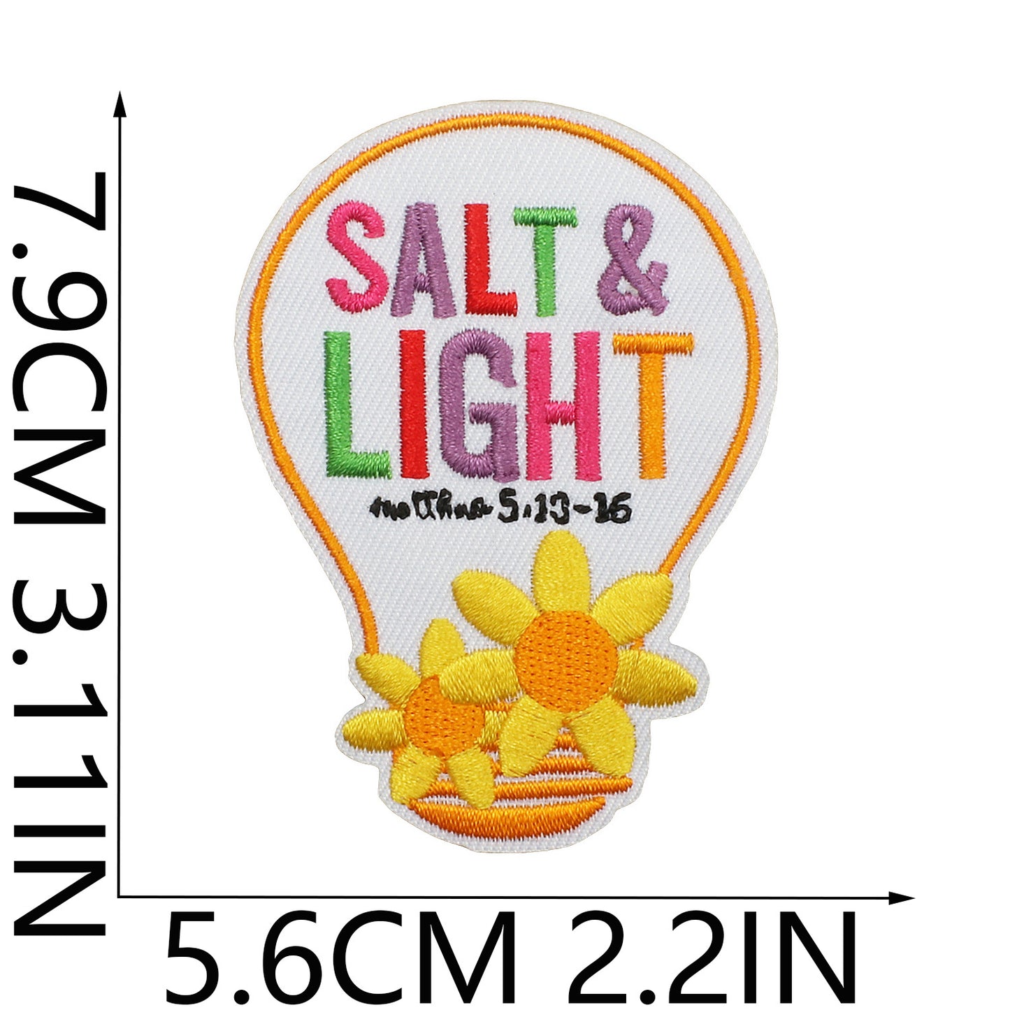 Iron-On Faith Belief Cross Embroidery Patch Love Heart Letters Computer Embroidered Badge Clothing Decoration