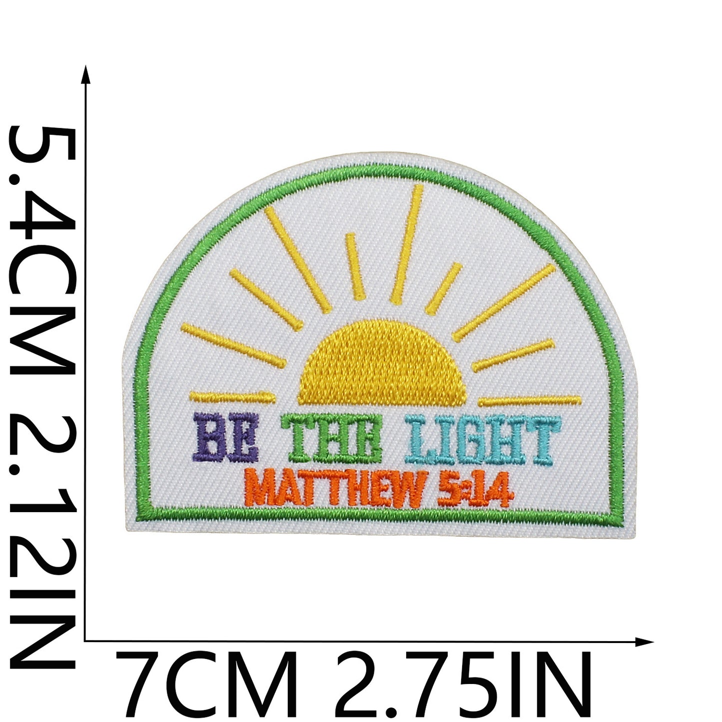 Iron-On Faith Belief Cross Embroidery Patch Love Heart Letters Computer Embroidered Badge Clothing Decoration