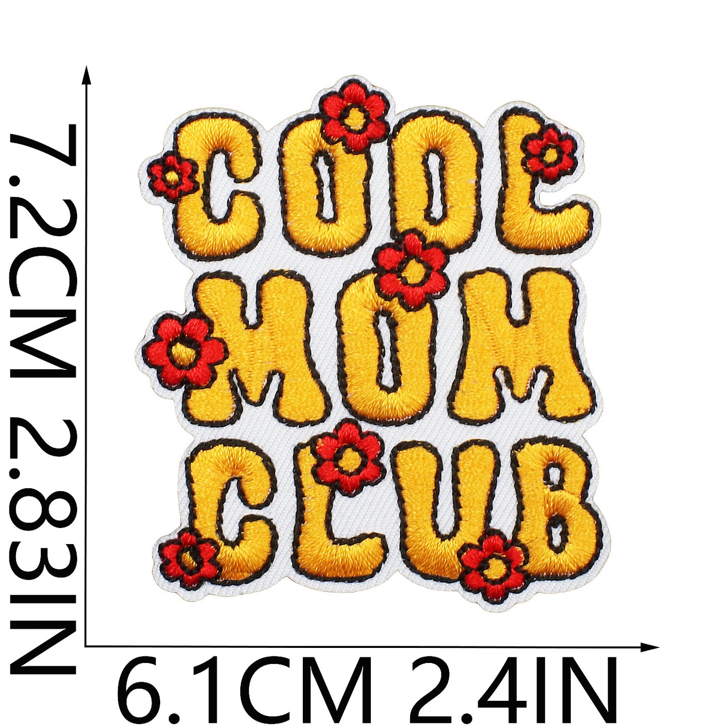 Iron-On Sunflower Rabbit Embroidery Patch Letter Flowers Love Heart Badge Clothing Decoration