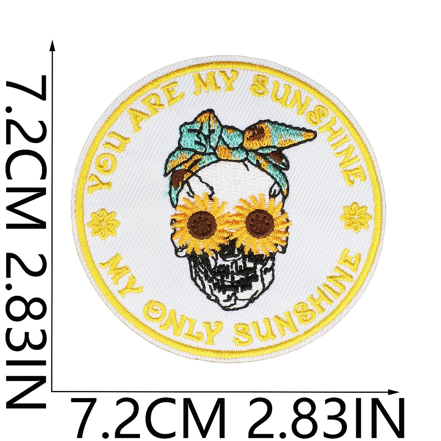 Iron-On Sunflower Rabbit Embroidery Patch Letter Flowers Love Heart Badge Clothing Decoration