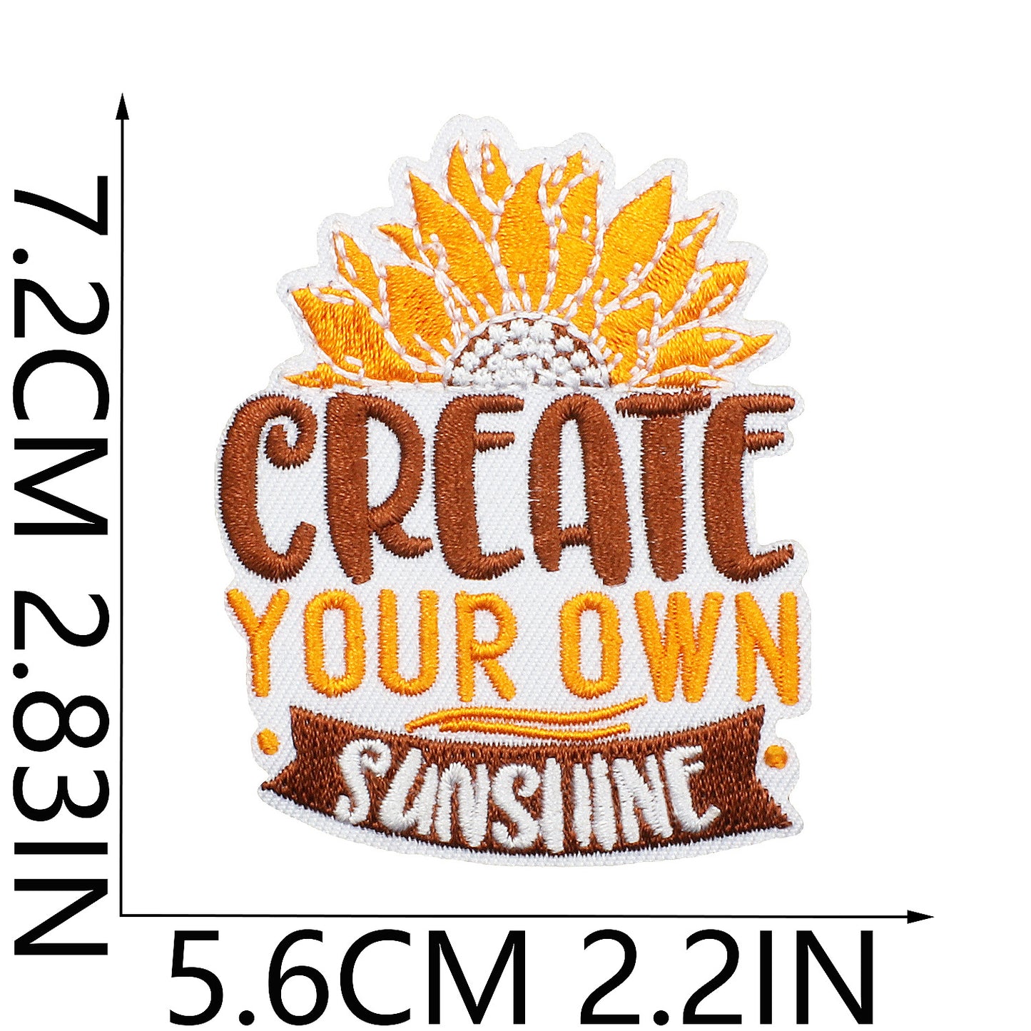 Iron-On Sunflower Rabbit Embroidery Patch Letter Flowers Love Heart Badge Clothing Decoration
