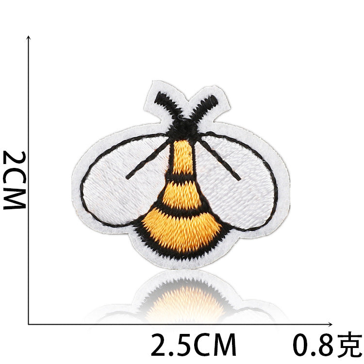 Iron-On Sunflower Rabbit Embroidery Patch Letter Flowers Love Heart Badge Clothing Decoration
