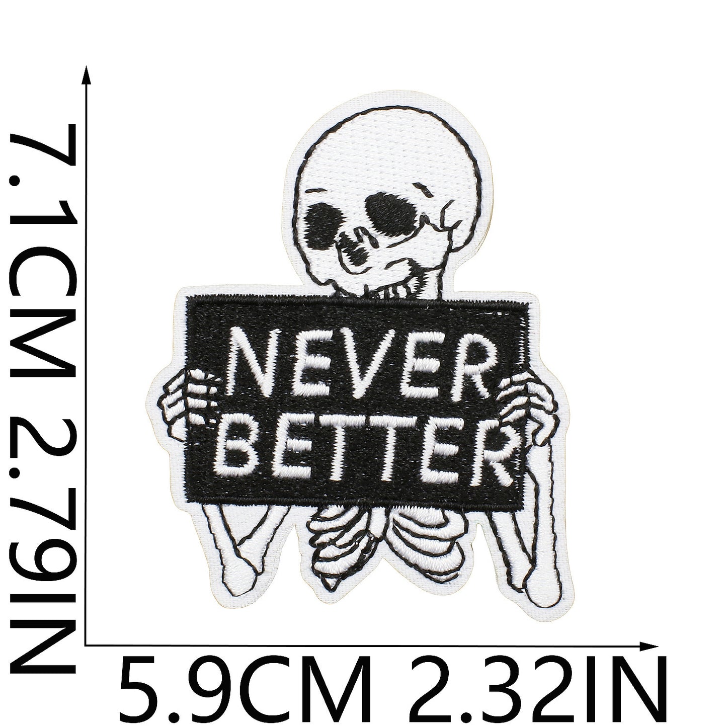 60+ pcs Iron-On Funny and Sarcastic Embroidery Patch Bundle   Patches with Meme Quotes Cute Animals Witty Designs