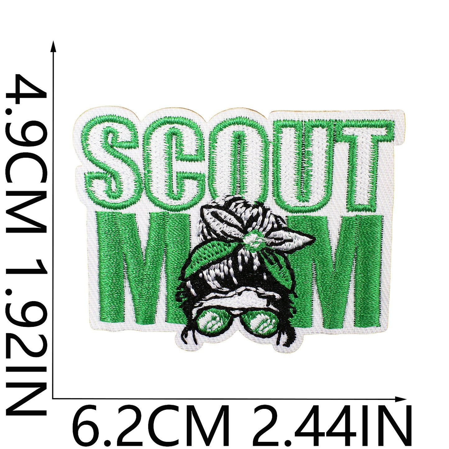 Iron-On Cookie Embroidery Patch Cute Girl Snack Badge Computer Stitch Appliqué for Clothing Bags Decoration