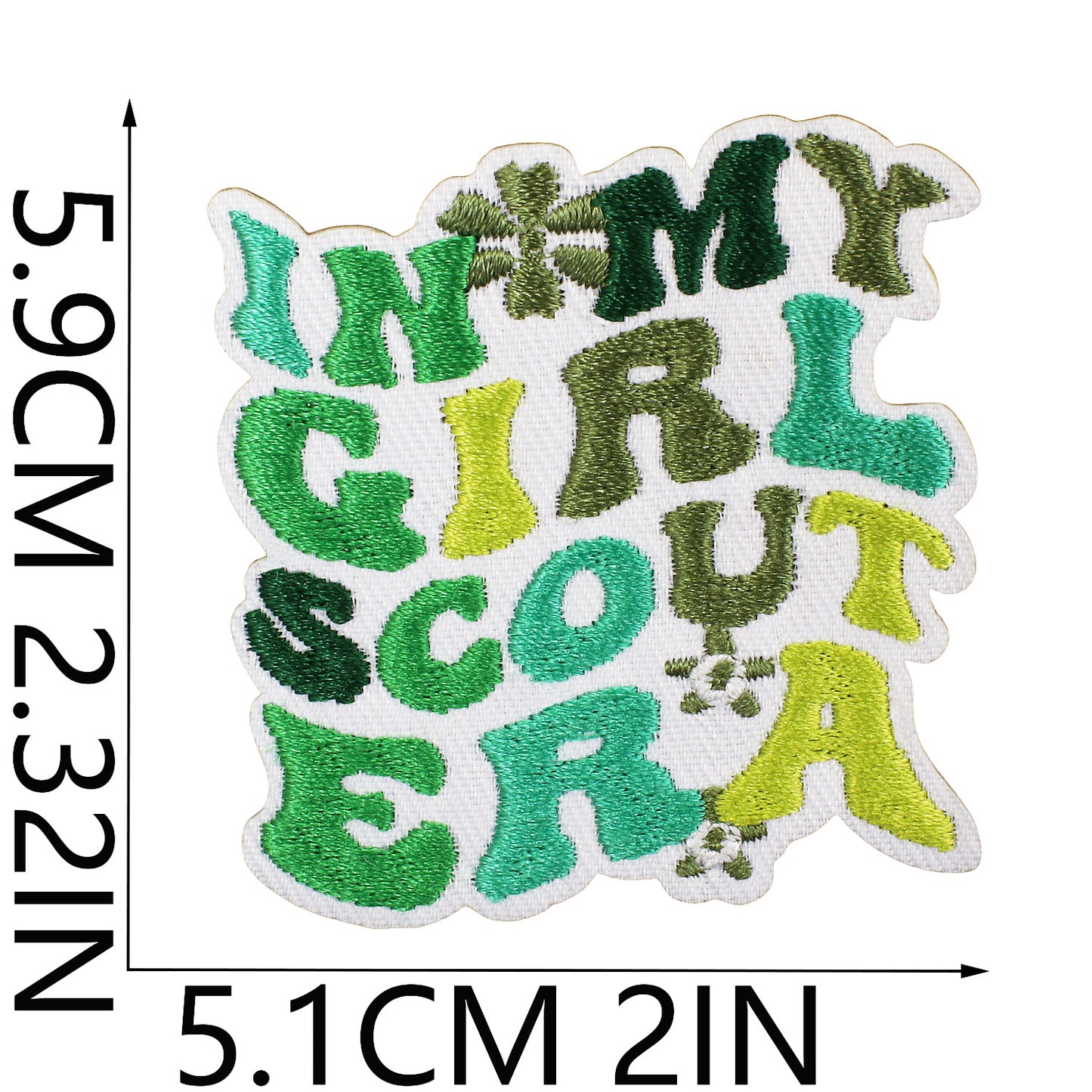 Iron-On Cookie Embroidery Patch Cute Girl Snack Badge Computer Stitch Appliqué for Clothing Bags Decoration