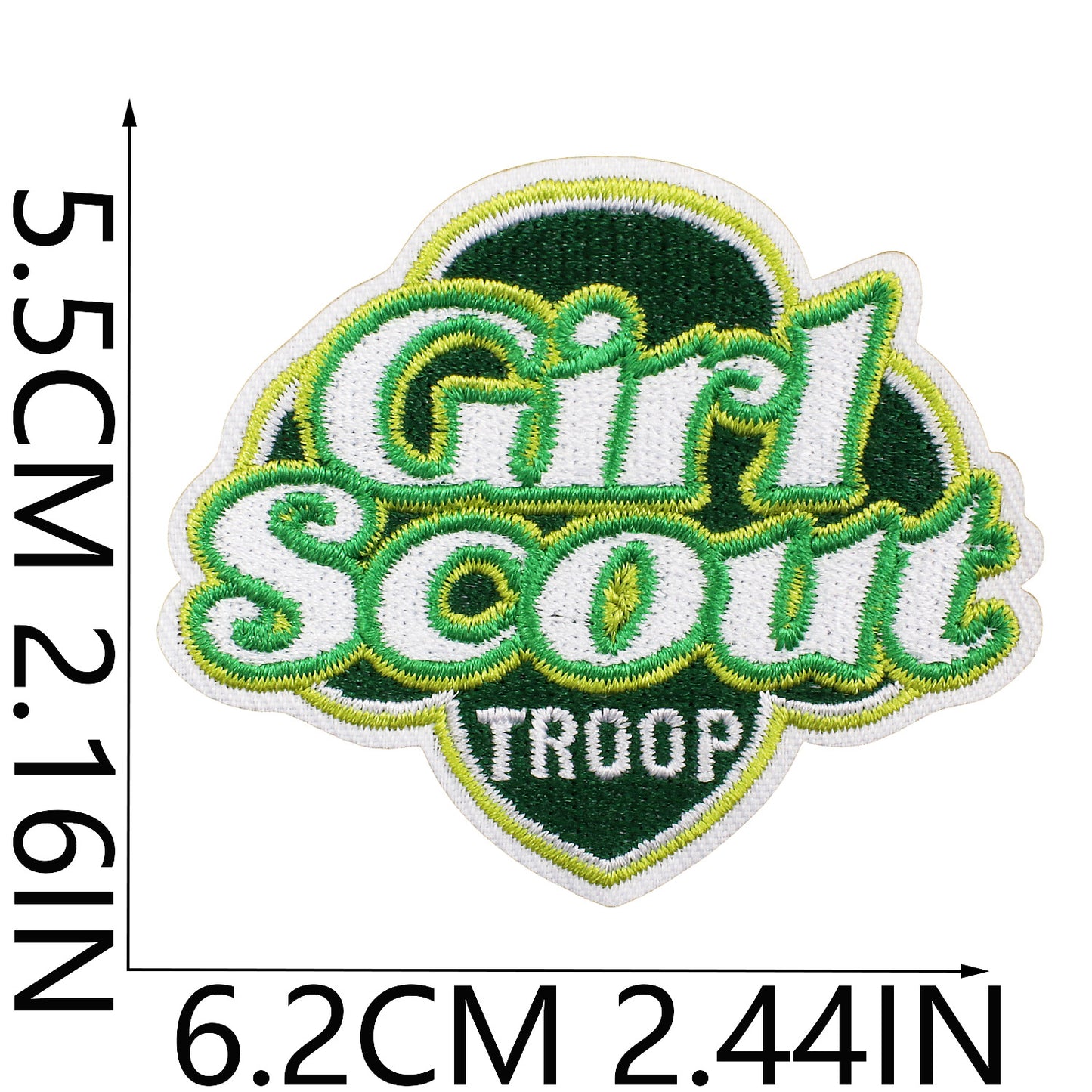 Iron-On Cookie Embroidery Patch Cute Girl Snack Badge Computer Stitch Appliqué for Clothing Bags Decoration