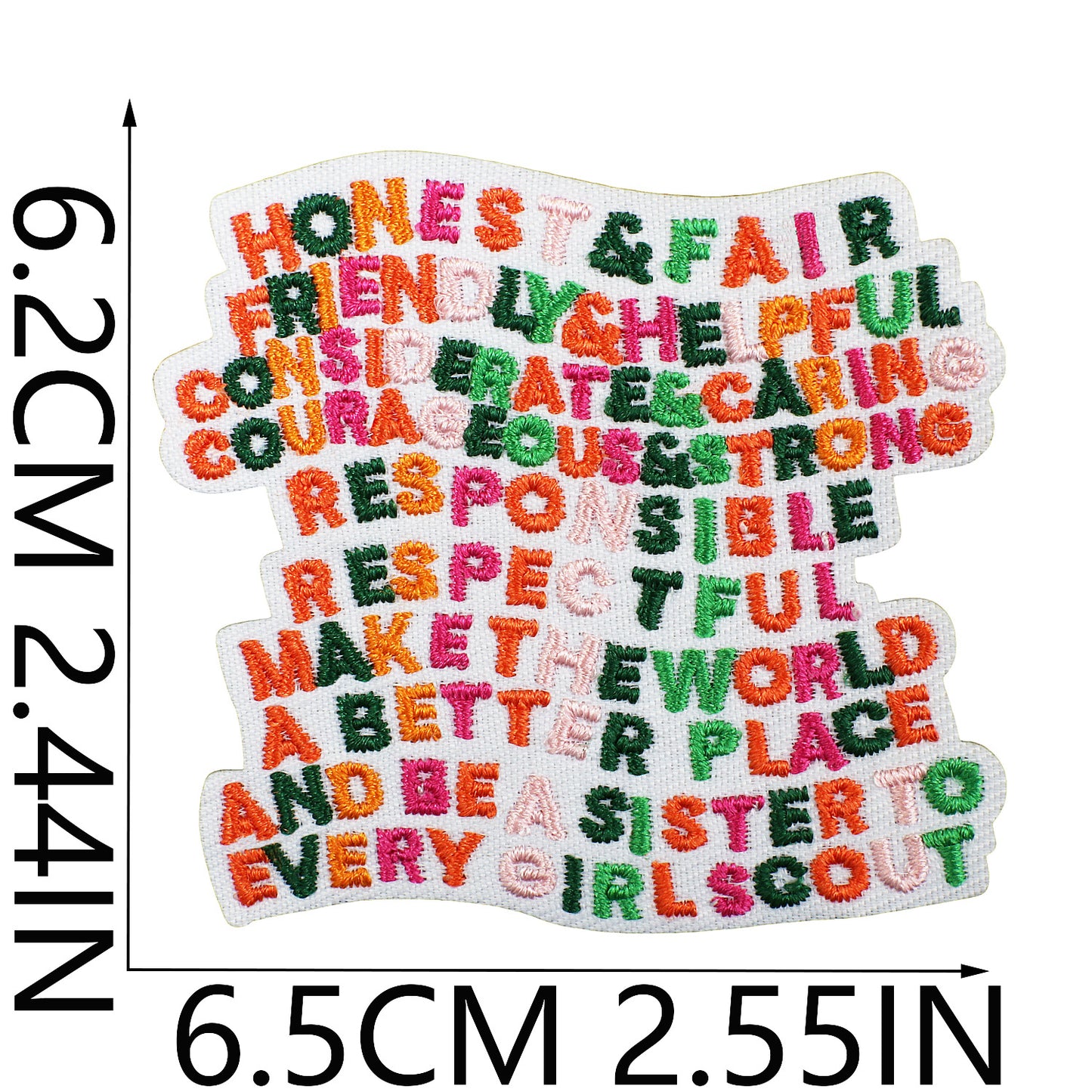 Iron-On Cookie Embroidery Patch Cute Girl Snack Badge Computer Stitch Appliqué for Clothing Bags Decoration