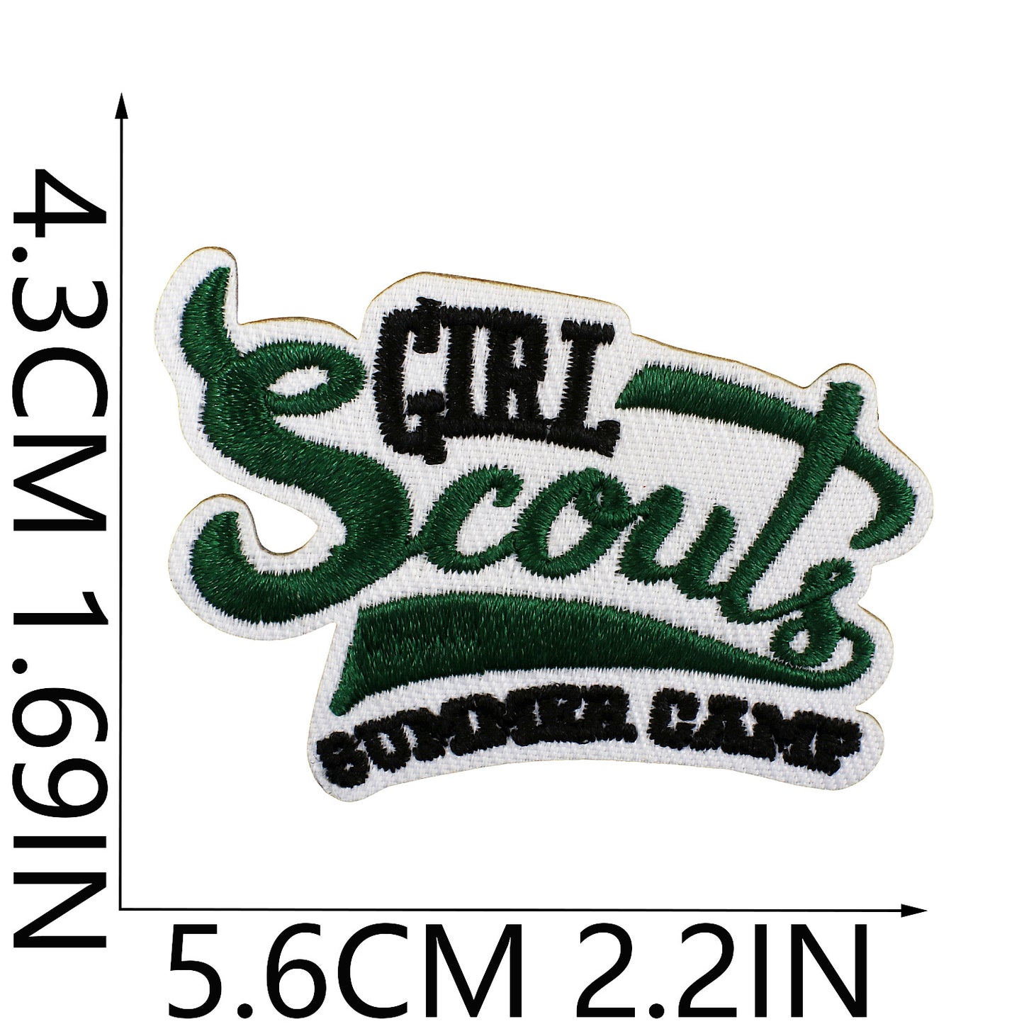 Iron-On Cookie Embroidery Patch Cute Girl Snack Badge Computer Stitch Appliqué for Clothing Bags Decoration