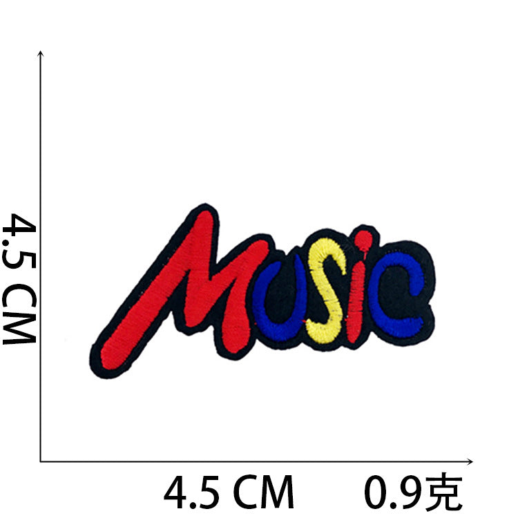 Iron-On Love Fashion Hat Patch Stylish Letter Badge Computer Stitch Appliqué for Clothing Bags Decoration