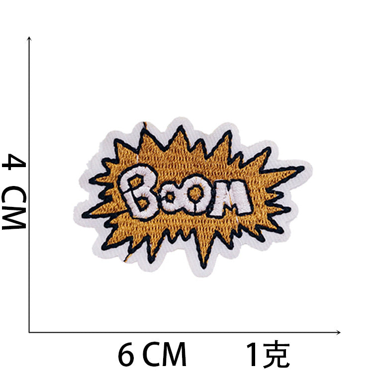 Iron-On Love Fashion Hat Patch Stylish Letter Badge Computer Stitch Appliqué for Clothing Bags Decoration