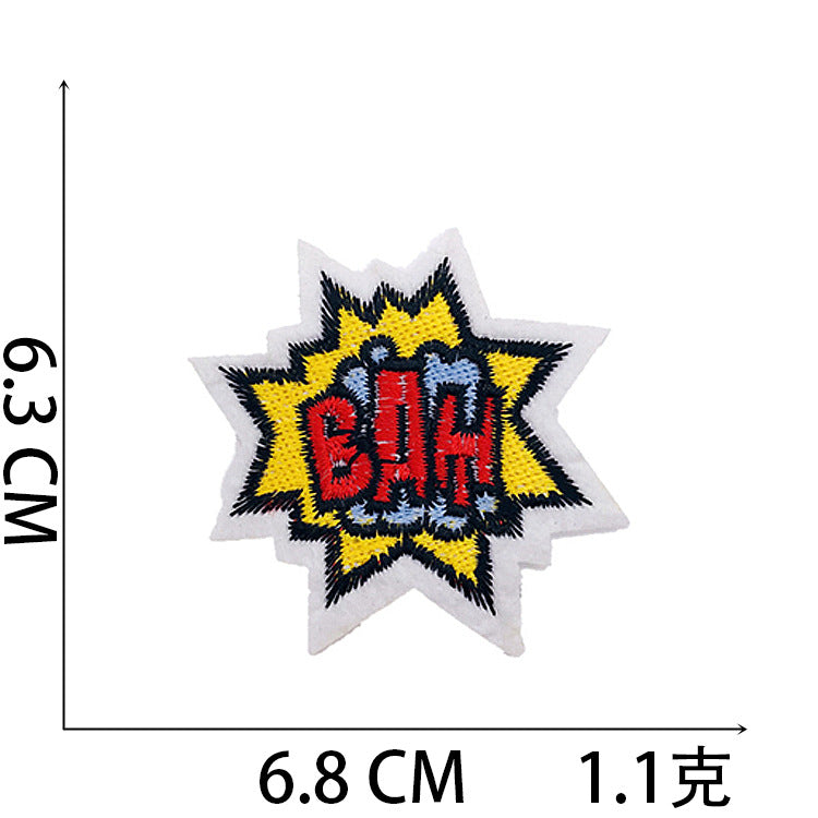 Iron-On Love Fashion Hat Patch Stylish Letter Badge Computer Stitch Appliqué for Clothing Bags Decoration
