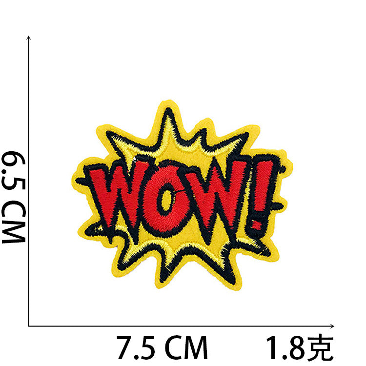 Iron-On Love Fashion Hat Patch Stylish Letter Badge Computer Stitch Appliqué for Clothing Bags Decoration
