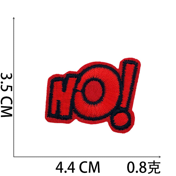 Iron-On Love Fashion Hat Patch Stylish Letter Badge Computer Stitch Appliqué for Clothing Bags Decoration