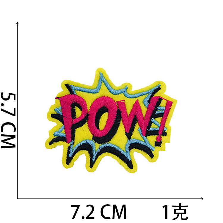 Iron-On Love Fashion Hat Patch Stylish Letter Badge Computer Stitch Appliqué for Clothing Bags Decoration