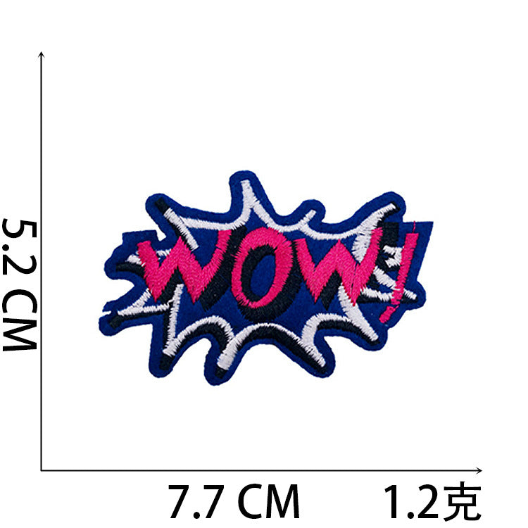 Iron-On Love Fashion Hat Patch Stylish Letter Badge Computer Stitch Appliqué for Clothing Bags Decoration