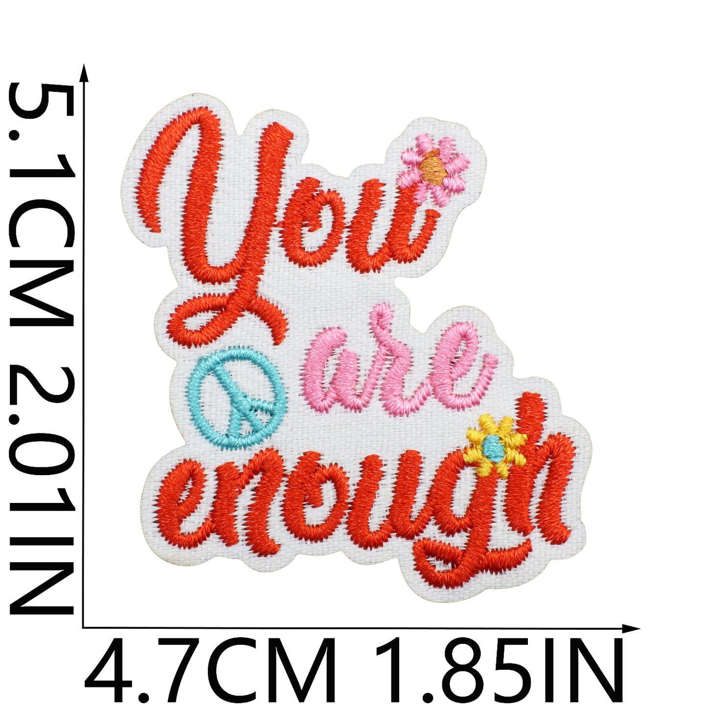 Iron-On Inspirational Quote Embroidery Patch Bundle | Motivational Words, Positive Messages & Uplifting Designs