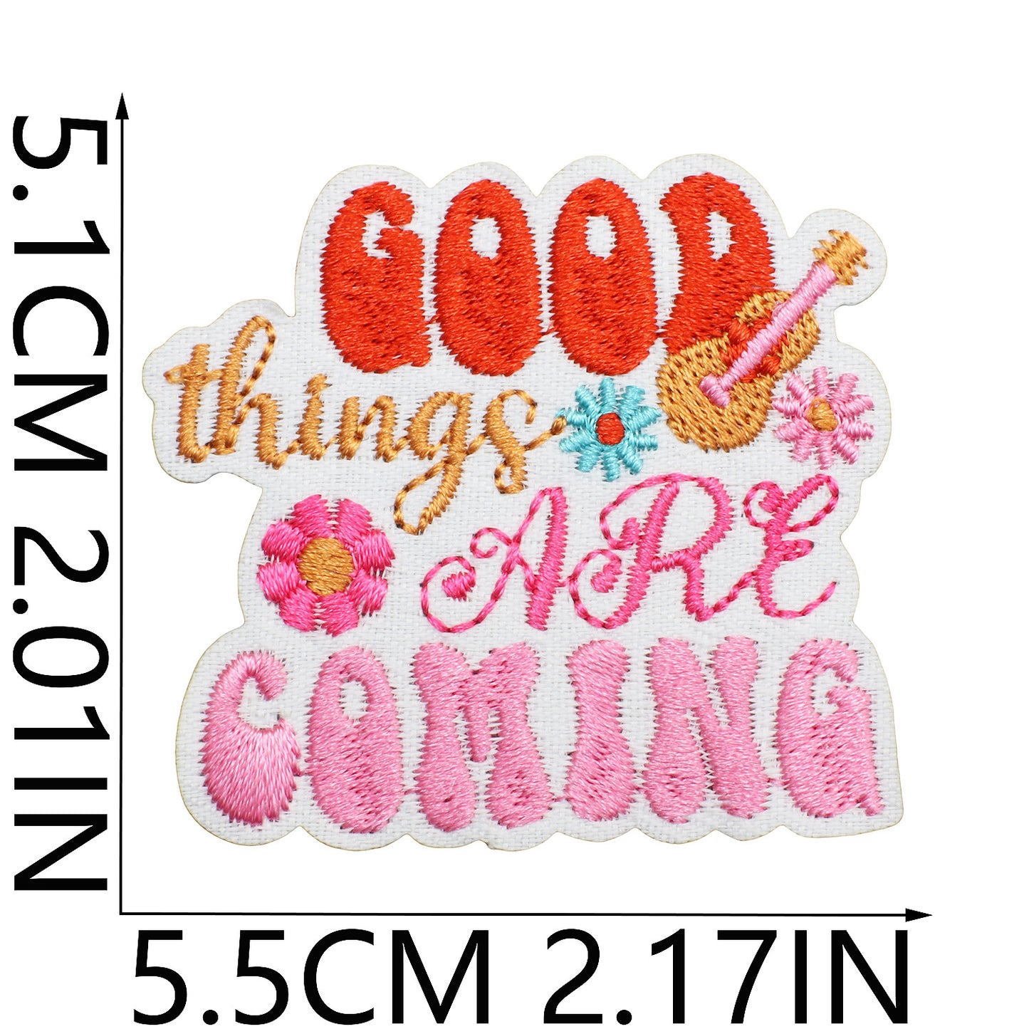 Iron-On Inspirational Quote Embroidery Patch Bundle | Motivational Words, Positive Messages & Uplifting Designs
