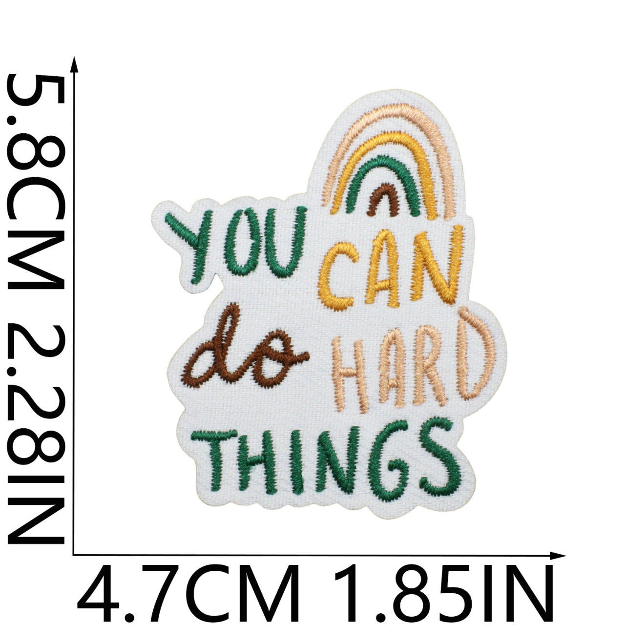 Iron-On Inspirational Quote Embroidery Patch Bundle | Motivational Words, Positive Messages & Uplifting Designs