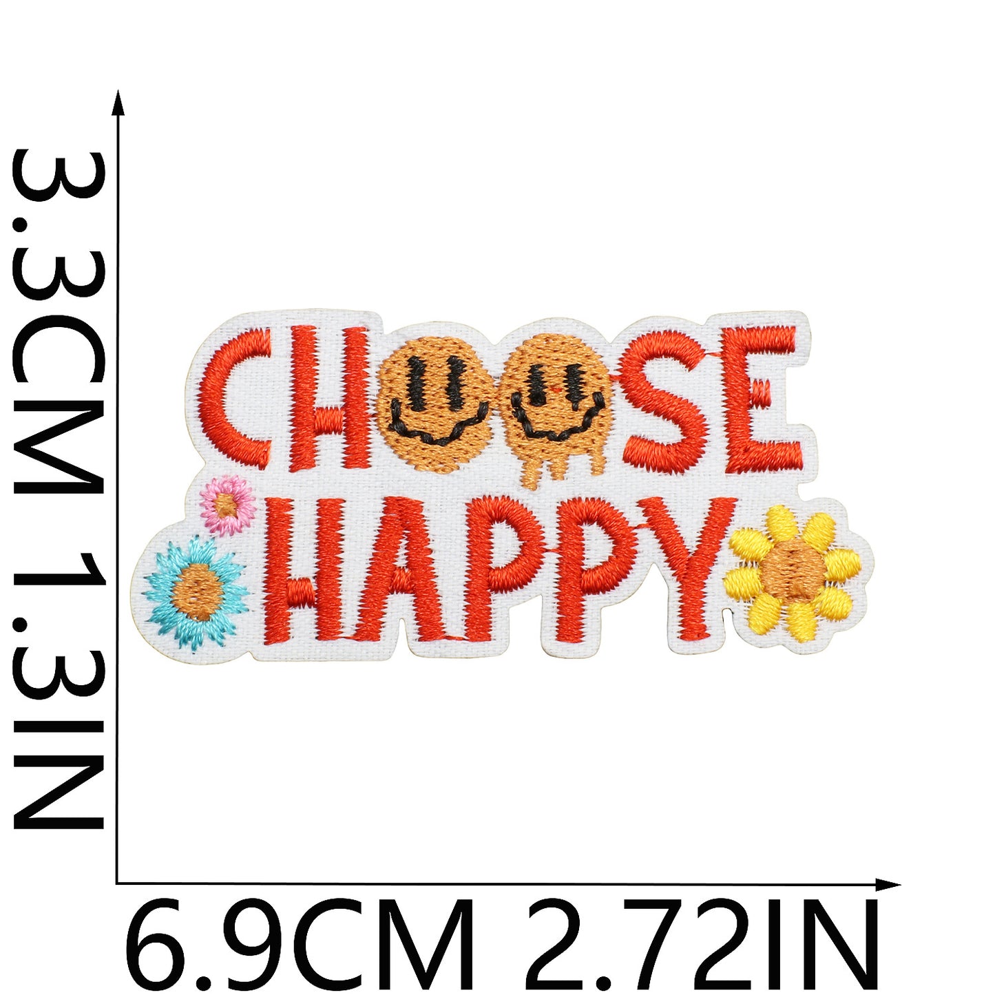 Iron-On Inspirational Quote Embroidery Patch Bundle | Motivational Words, Positive Messages & Uplifting Designs