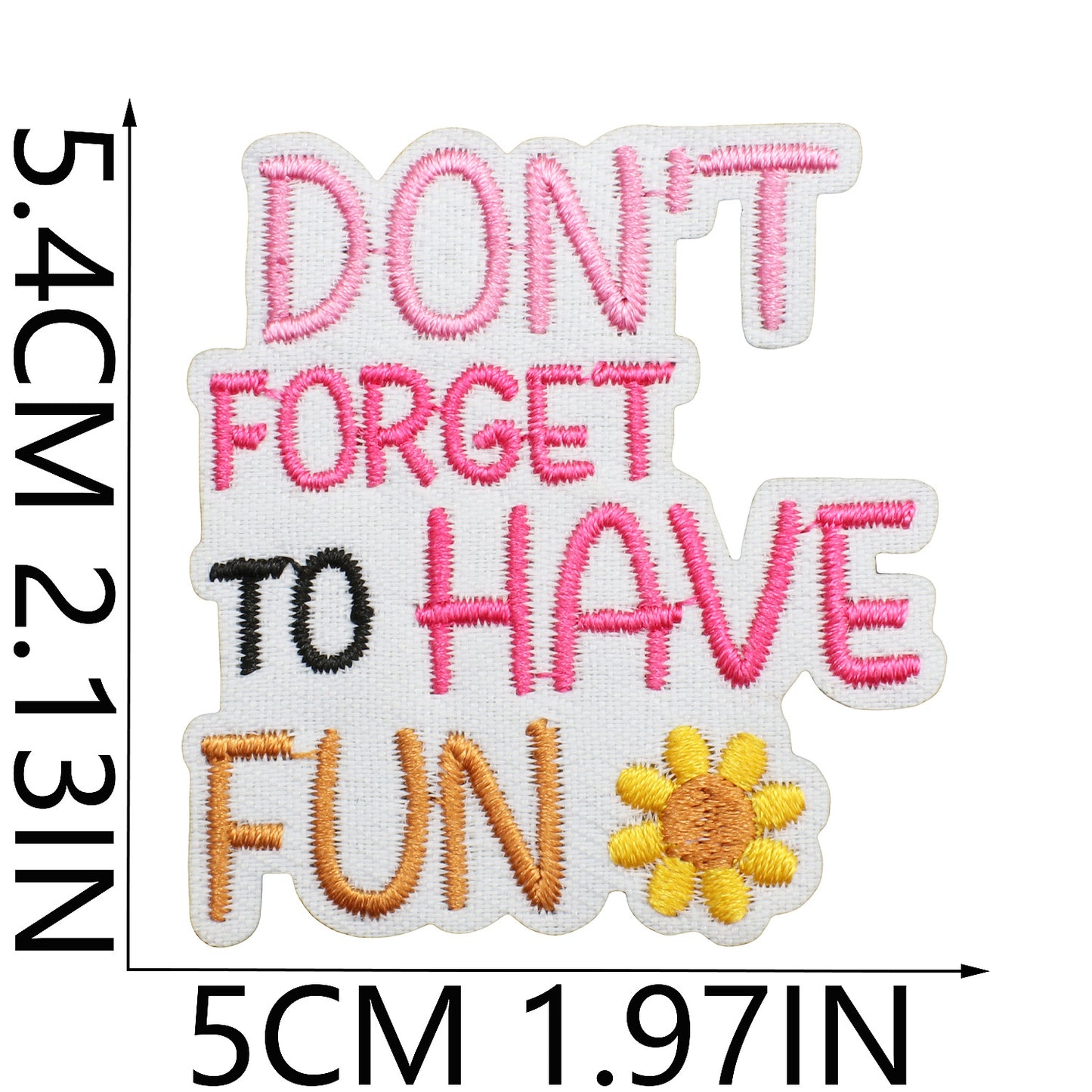 Iron-On Inspirational Quote Embroidery Patch Bundle | Motivational Words, Positive Messages & Uplifting Designs