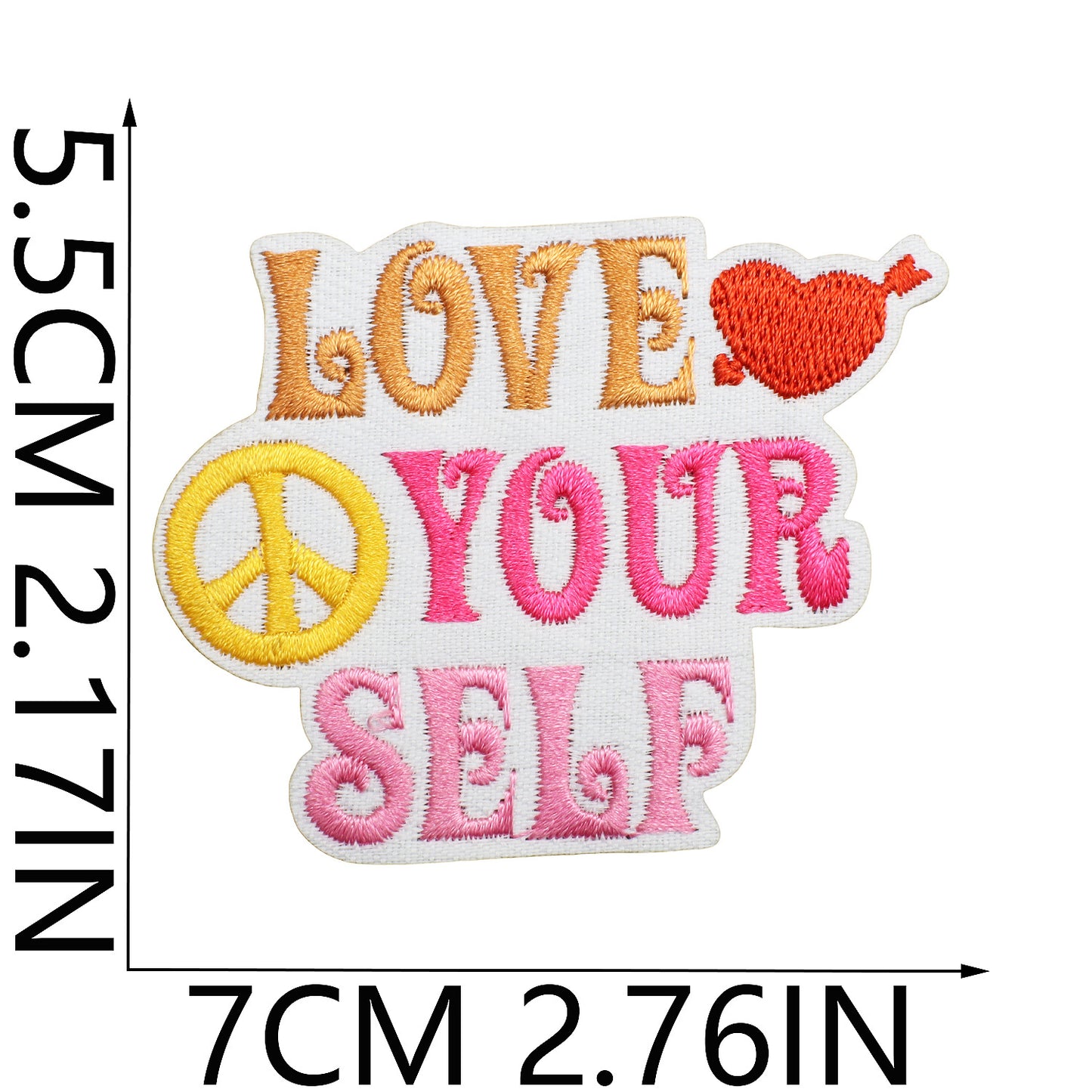 Iron-On Inspirational Quote Embroidery Patch Bundle | Motivational Words, Positive Messages & Uplifting Designs