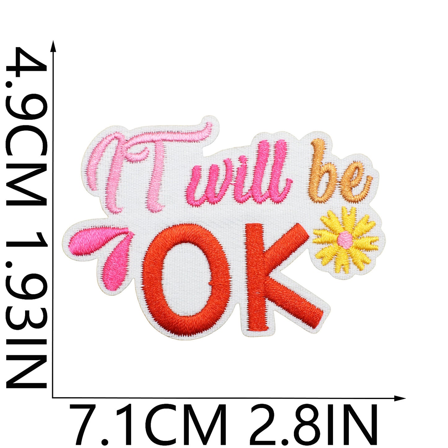 Iron-On Inspirational Quote Embroidery Patch Bundle | Motivational Words, Positive Messages & Uplifting Designs
