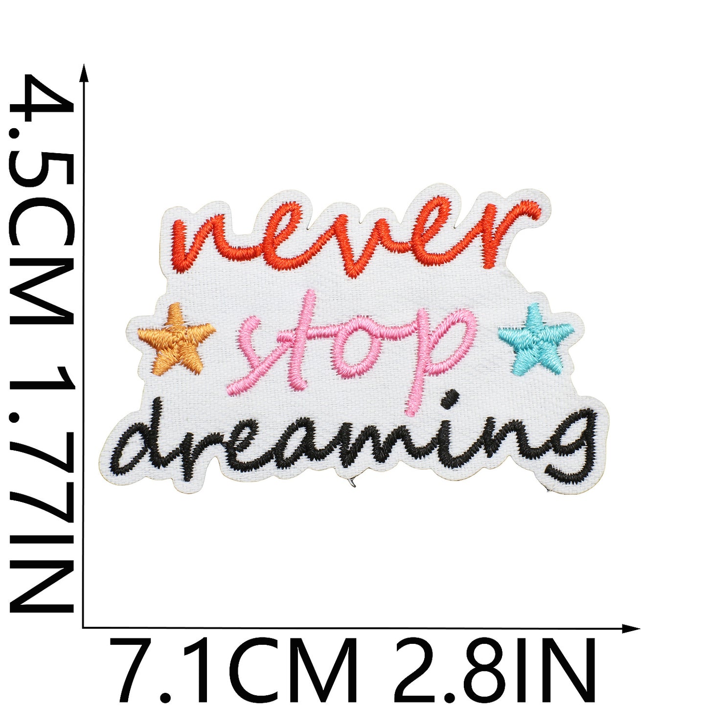 Iron-On Inspirational Quote Embroidery Patch Bundle | Motivational Words, Positive Messages & Uplifting Designs