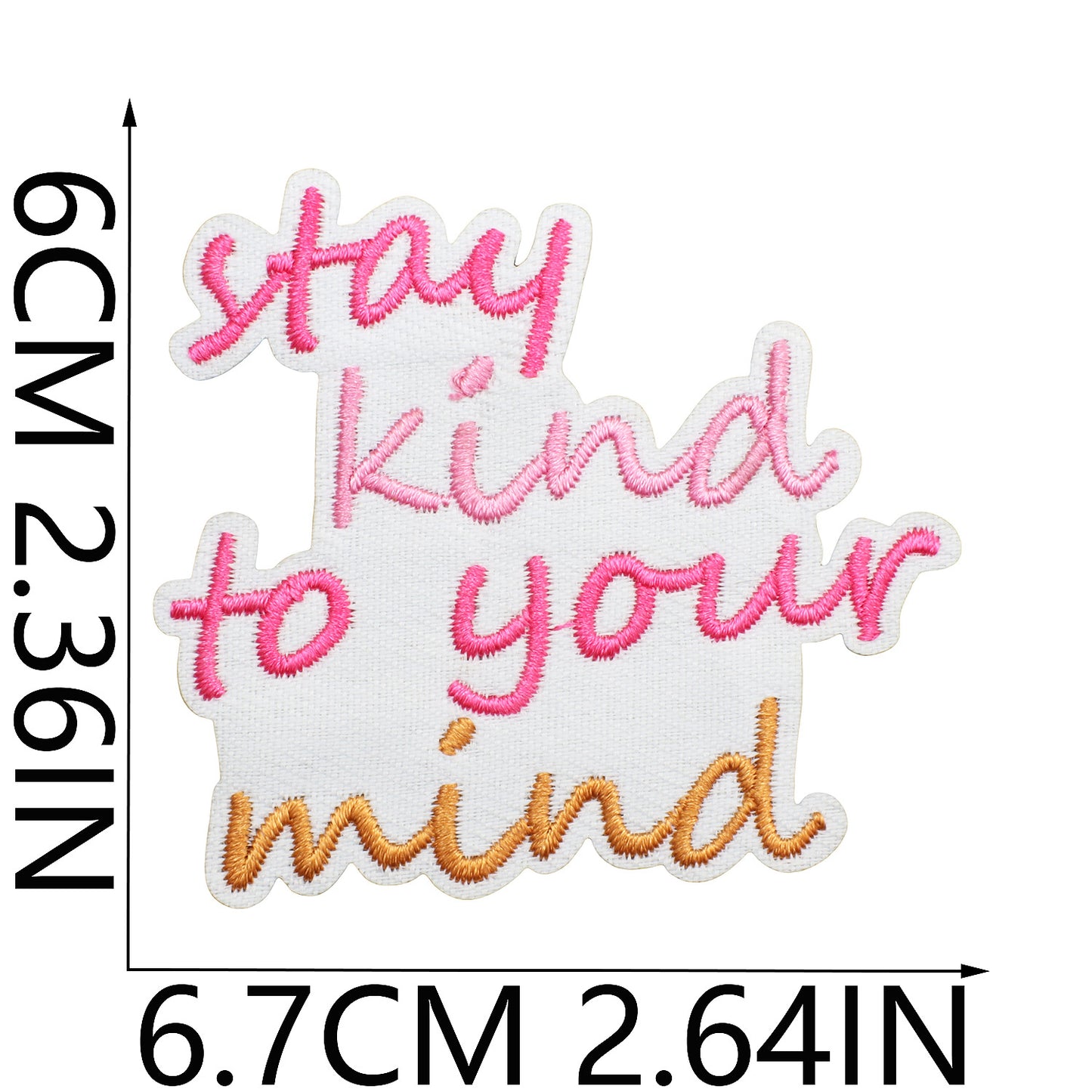 Iron-On Inspirational Quote Embroidery Patch Bundle | Motivational Words, Positive Messages & Uplifting Designs