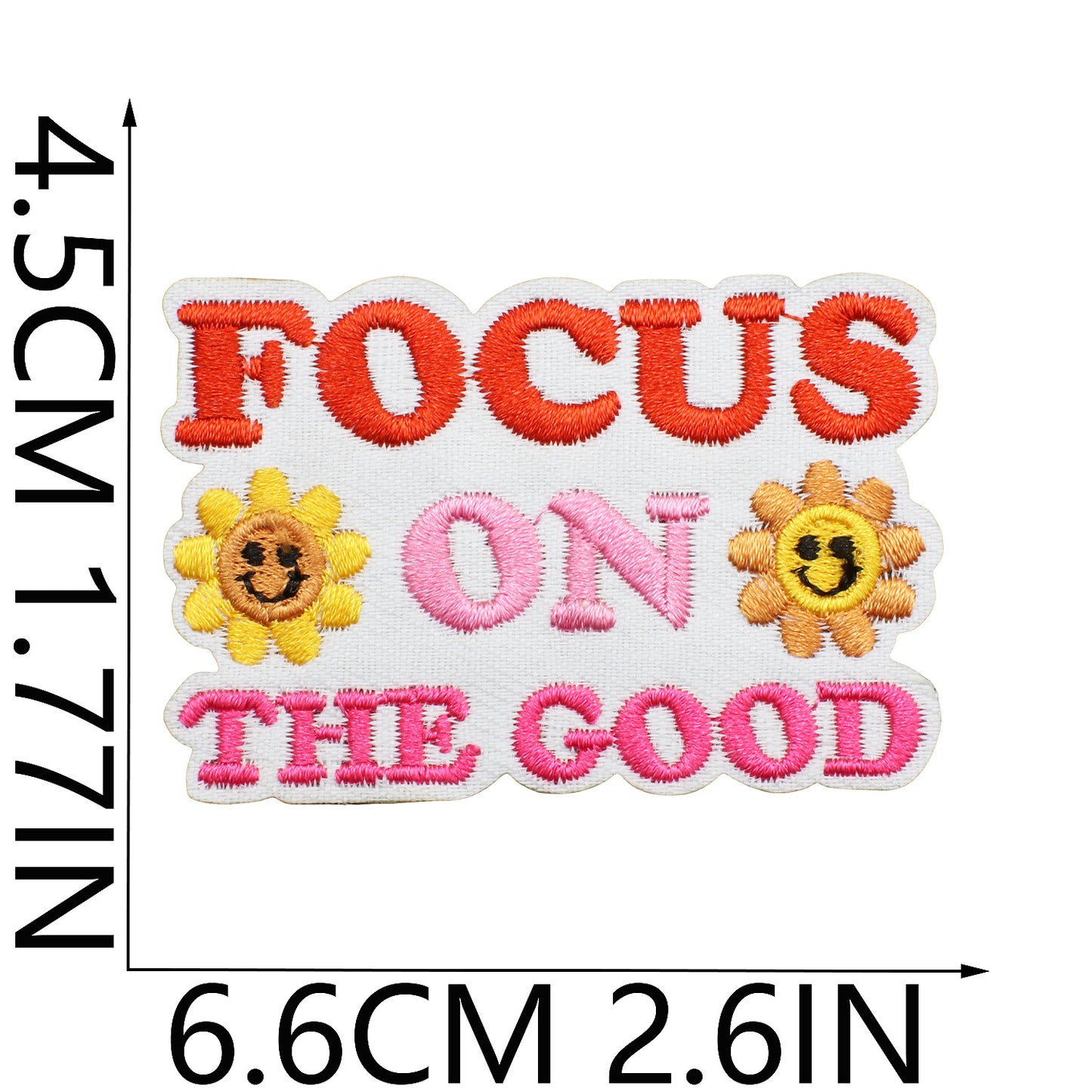Iron-On Inspirational Quote Embroidery Patch Bundle | Motivational Words, Positive Messages & Uplifting Designs