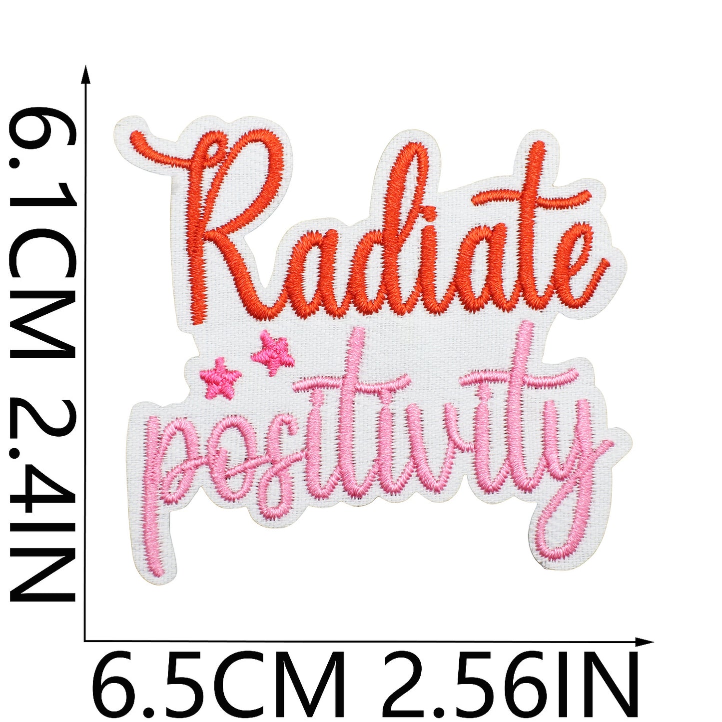 Iron-On Inspirational Quote Embroidery Patch Bundle | Motivational Words, Positive Messages & Uplifting Designs