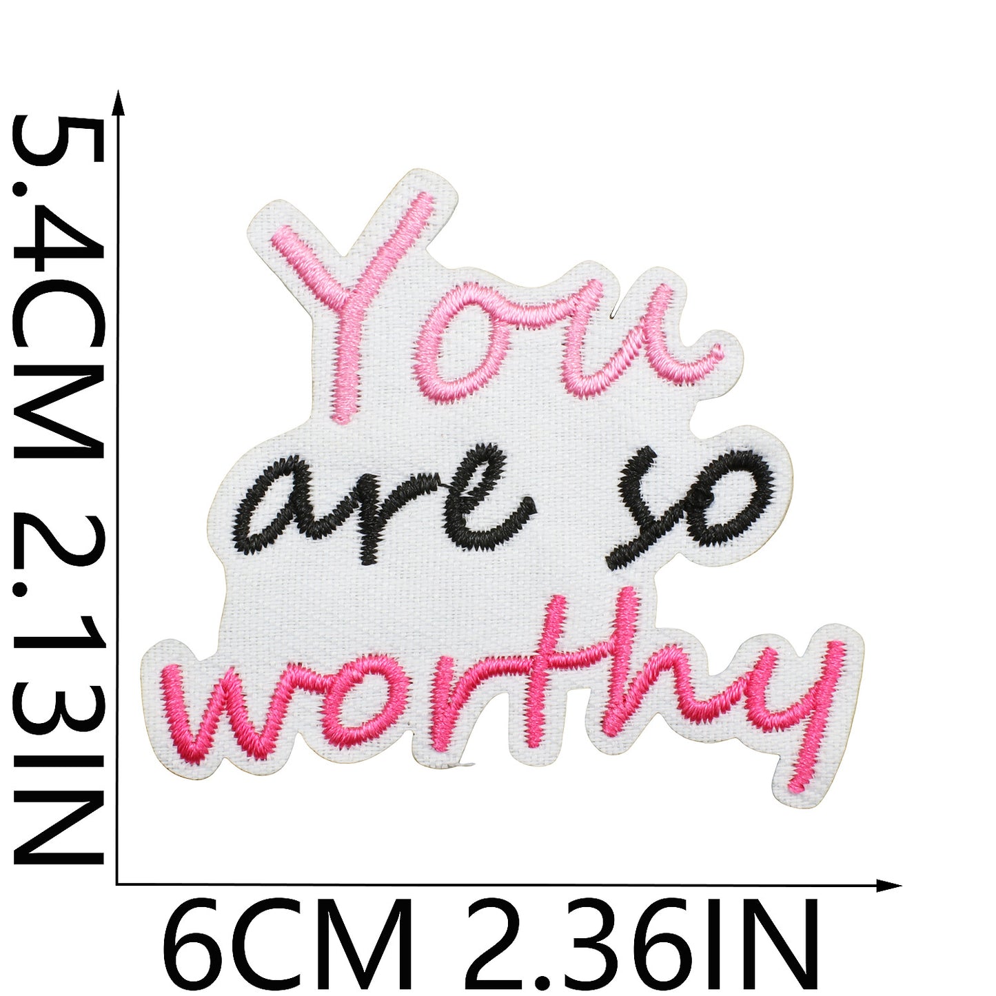 Iron-On Inspirational Quote Embroidery Patch Bundle | Motivational Words, Positive Messages & Uplifting Designs