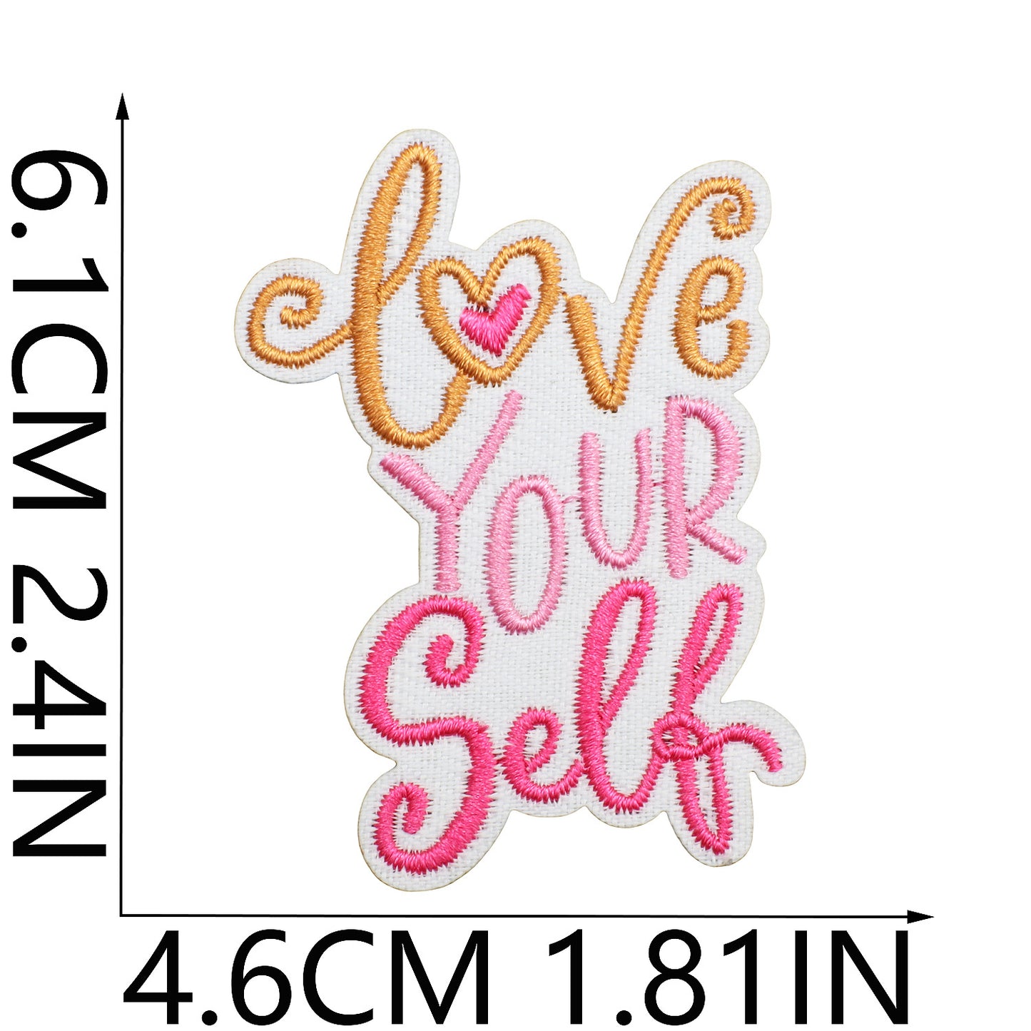 Iron-On Inspirational Quote Embroidery Patch Bundle | Motivational Words, Positive Messages & Uplifting Designs